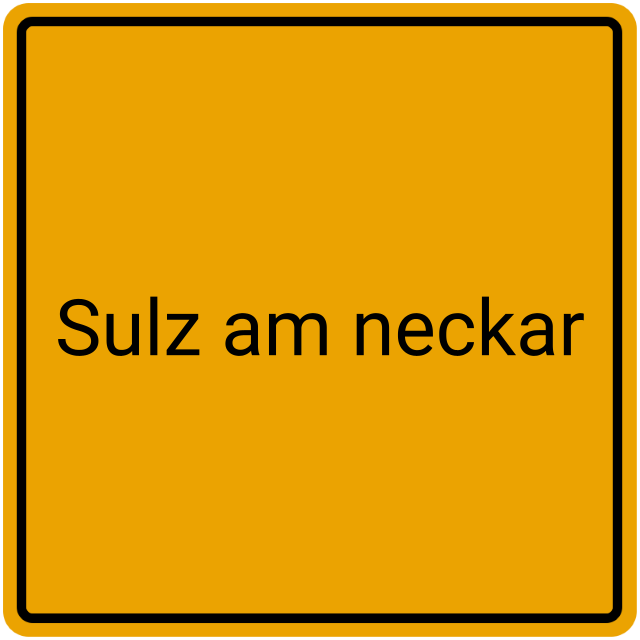 Meldebestätigung Sulz am Neckar